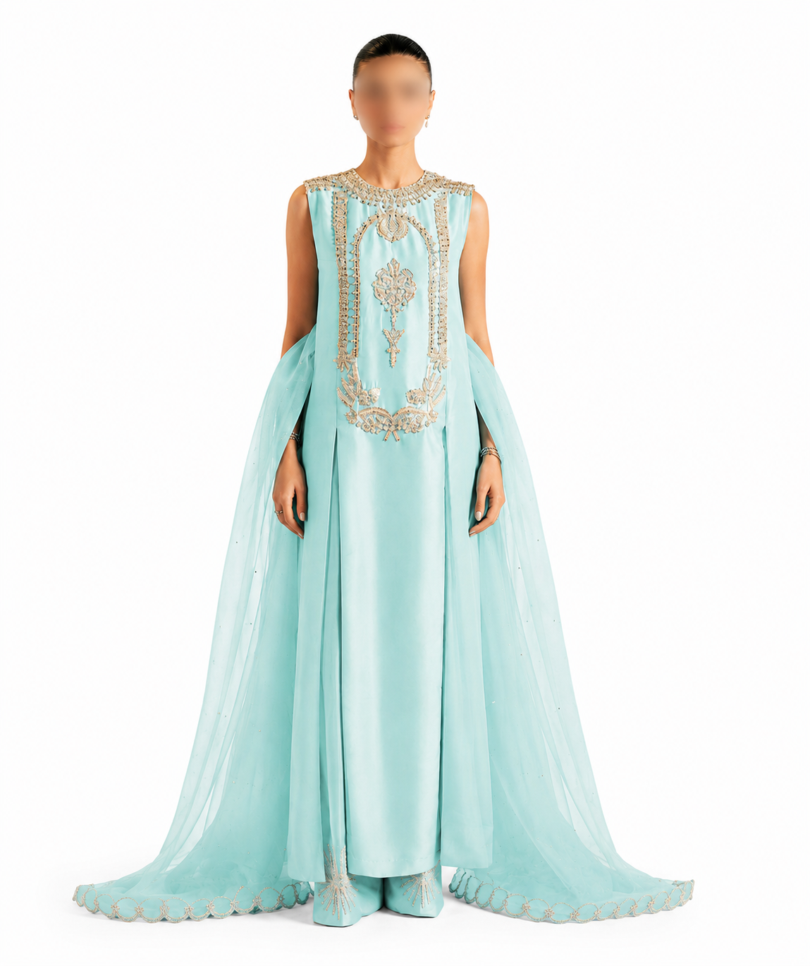 Embellished Sleeveless Formal Set