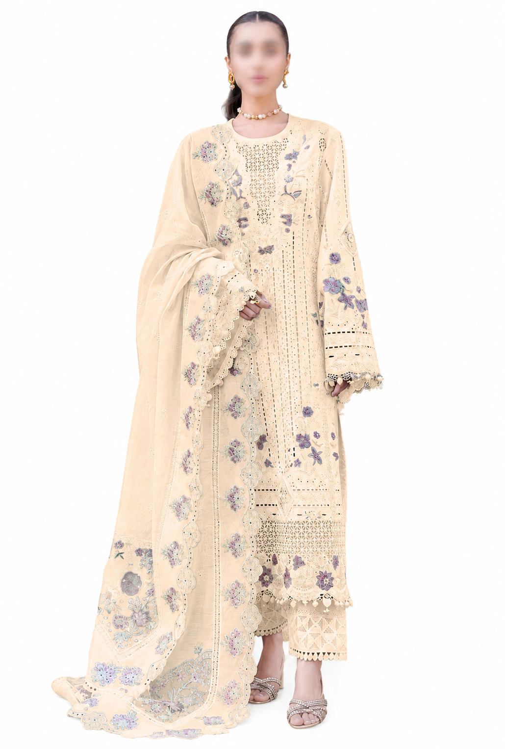Premium Embroidered Lawn Suit