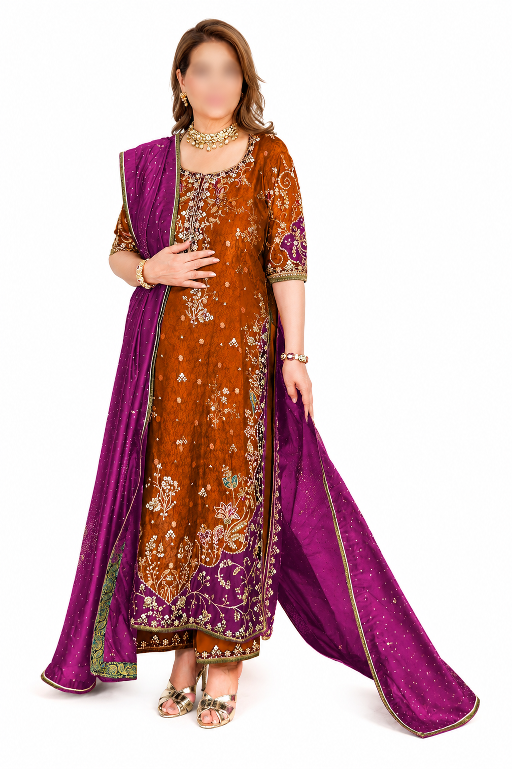 Royal Embellished Formal Set