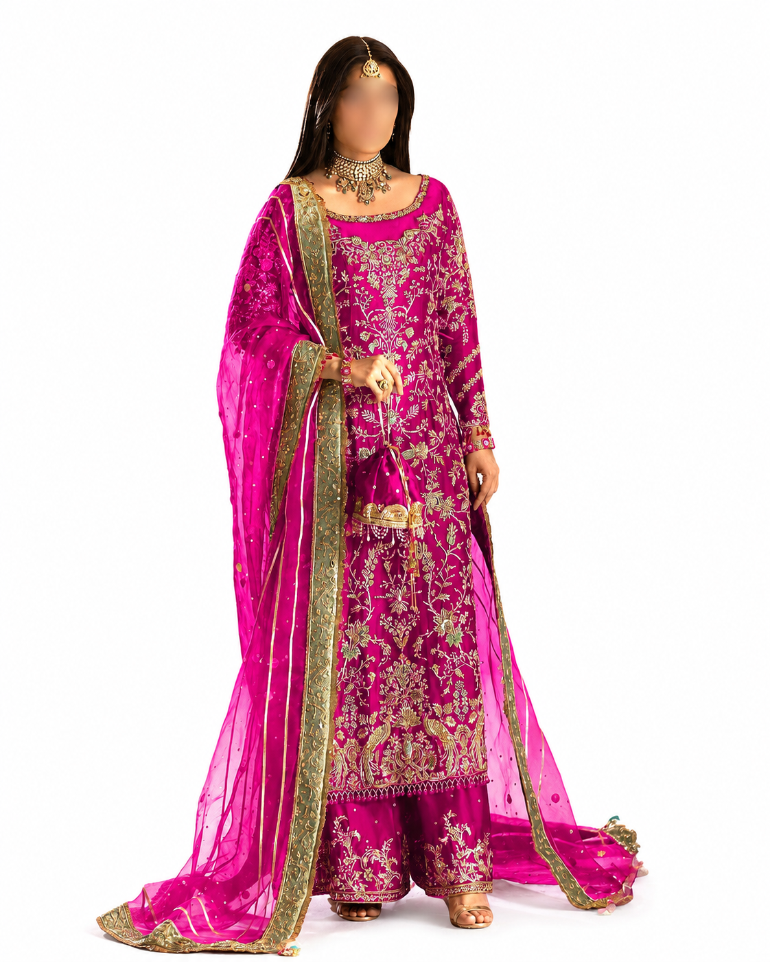 Heavy Embroidered Lengha