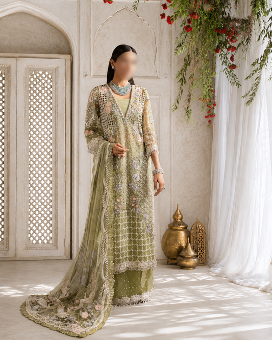 Sage Serenade Embellished Formal Set