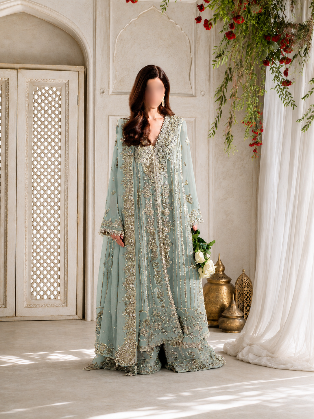 Heavy Embellished Bridal Set