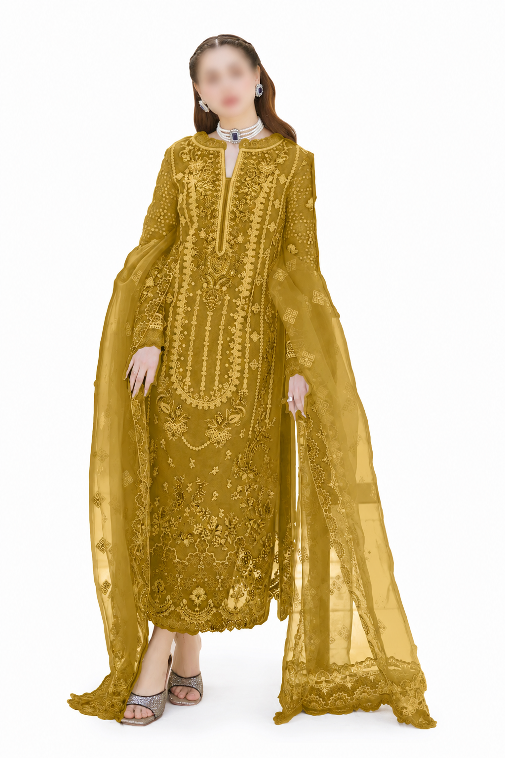 Premium Embroidered Lawn Suit